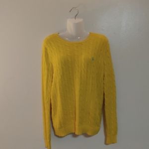 Ralph Lauren Women's cable knit sweater size Large